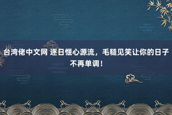 台湾佬中文网 逐日惬心源流，毛糙见笑让你的日子不再单调！