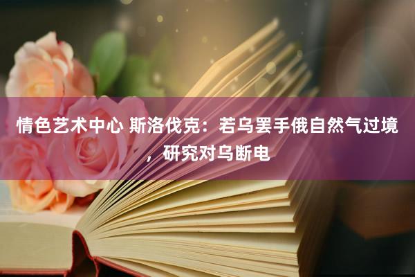 情色艺术中心 斯洛伐克：若乌罢手俄自然气过境，研究对乌断电