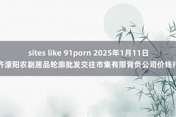 sites like 91porn 2025年1月11日成齐濛阳农副居品轮廓批发交往市集有限背负公司价钱行情