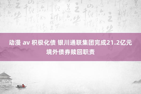 动漫 av 积极化债 银川通联集团完成21.2亿元境外债券赎回职责